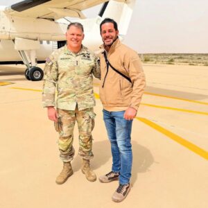 Alex Plitsas with Lieutenant General John Brennan
