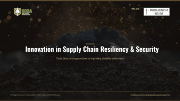 Innovation in Supply Chain Resiliency and Security