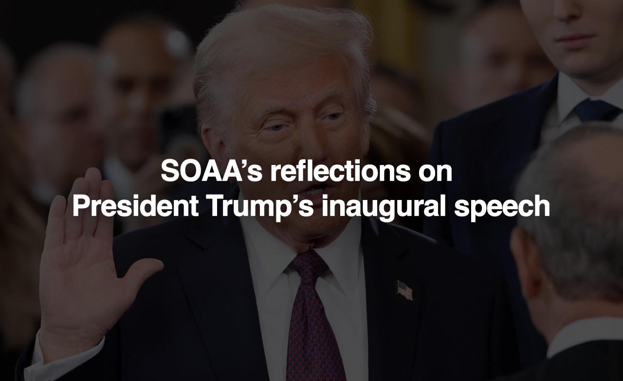 You are currently viewing Our Reaction to President Trump’s Inaugural Address