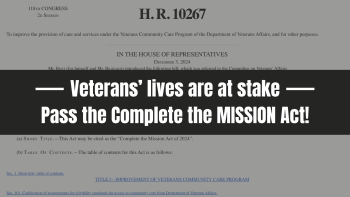 Urgent Need for MISSION Act Reform