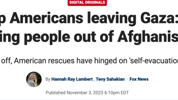 Fox News: Evacuating our allies out of Afghanistan was easier than it has been rescuing Americans out of Gaza