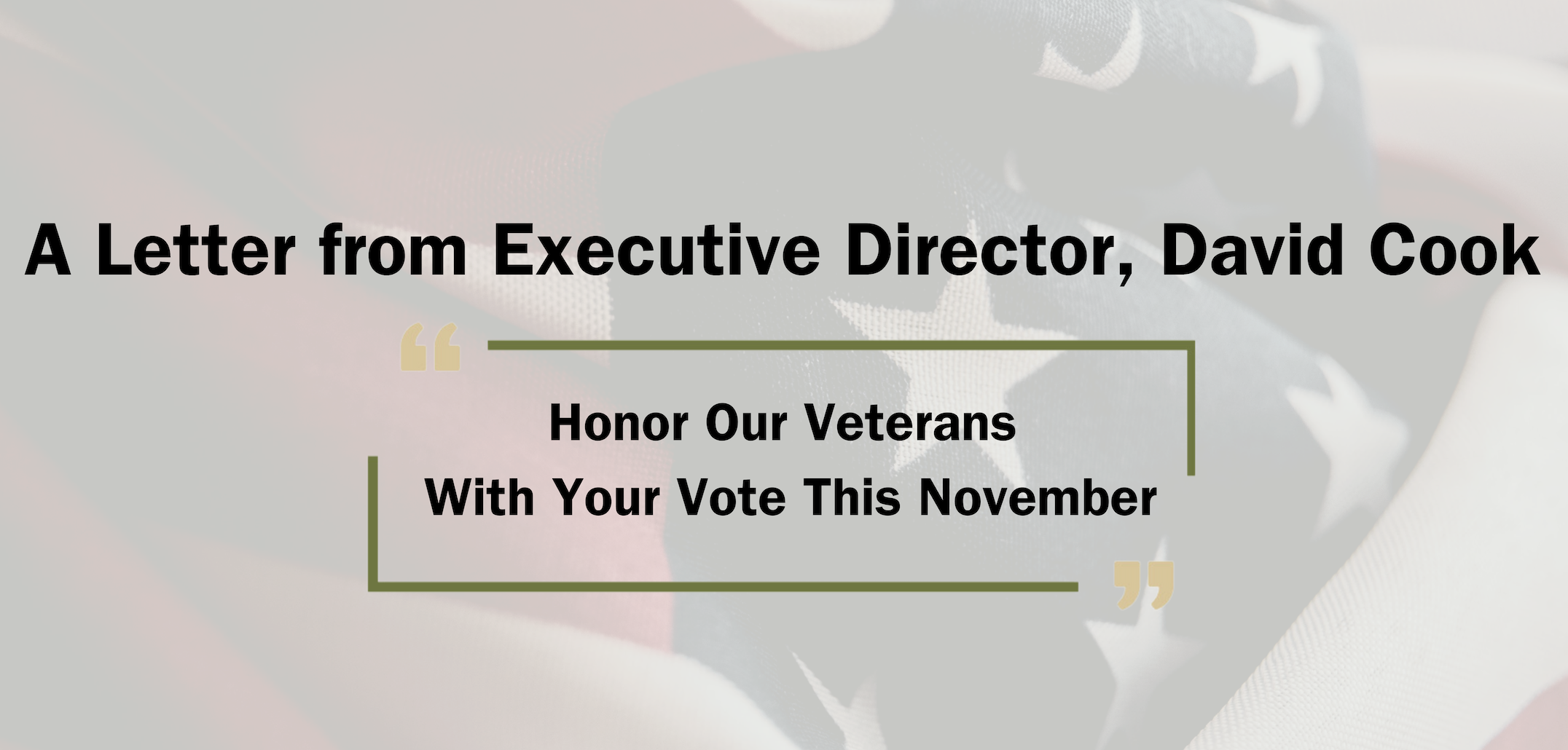 You are currently viewing Honor Our Veterans When You Vote this November